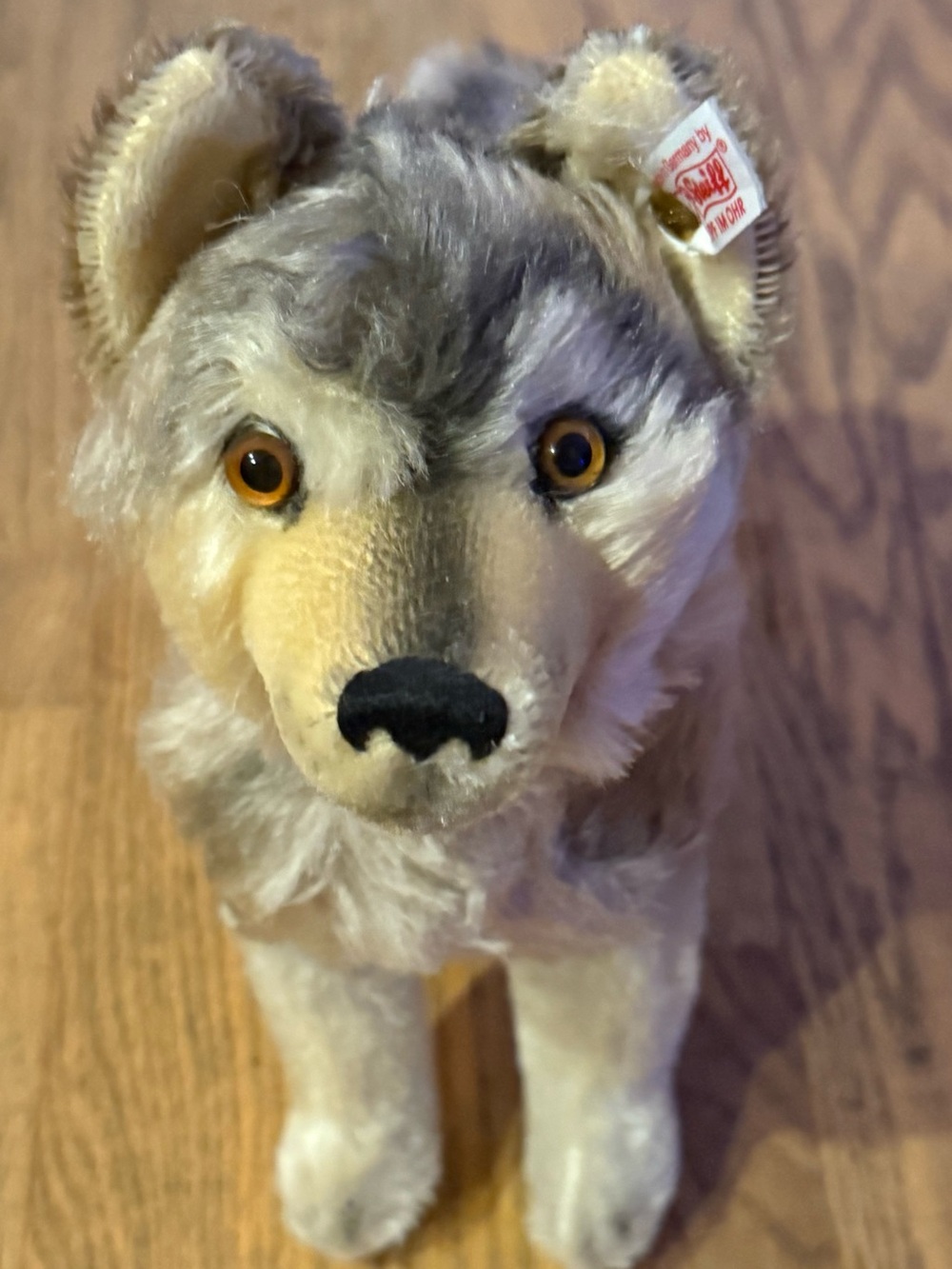 Steiff Limited Edition Gray Wolf Mohair #571/1500 Made in Germany